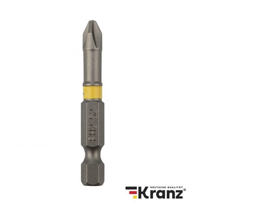 Бита (2 шт; PH2x50 мм; сталь S2) для шуруповерта KRANZ KR-92-0415-1 – изображение 5