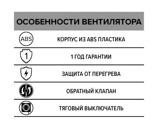 Осевой оконный вентилятор ERA HPS 20 D 240 87-027 – изображение 6