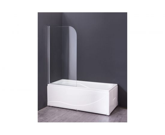 Распашная шторка на ванну Agger хром A02-080tcr 