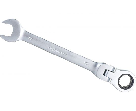 Гаечный комбинированный ключ с трещоткой КВАЛИТЕТ 17 мм ККТ-17Ш 6656139 