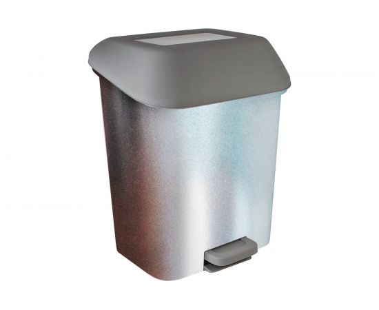 Контейнер для мусора с педалью Svip декор Металл 15 л SV4160МТЛ 