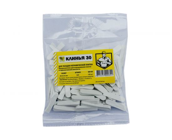 Клин для плитки 100 шт, 30x6х6 мм Farton 300001 