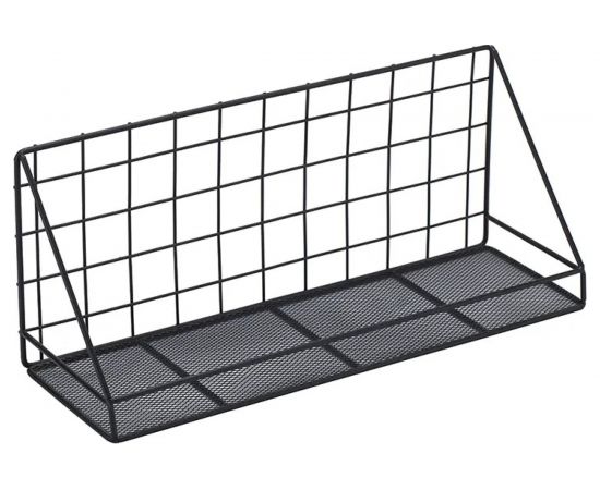 Полка для ванной ZDK Homium черный, 35x12x15 см shelf5black 