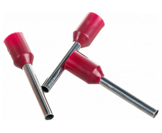 Наконечник-гильза TDM Е1012 1мм2 с изолированным фланцем 20шт SQ0568-0039 