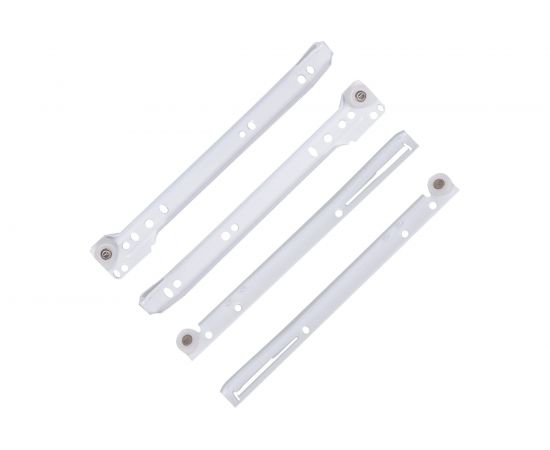 Роликовые направляющие Локри 500 мм, белые, 2 шт. EDS003-L 500 MM WHIT 