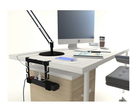 Держатель-органайзер для рабочего стола и сетевого фильтра EMBODIMENT черный EMB-CSP-B 