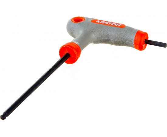 Шестигранный ключ Т-образный шар 4 мм Кратон INDUSTRIAL 2 19 03 006 – изображение 2