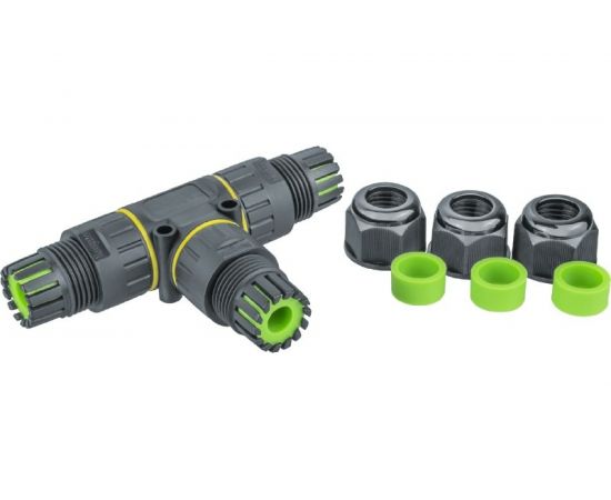 Коннектор Navigator 82 836 NTB-T02-3P-IP68 T-образный, 3PIN 82836 – изображение 2