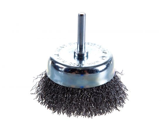 Стальная чашеобразная кордщетка для дрели 75 мм грубая AV Steel AV-840207 – изображение 2