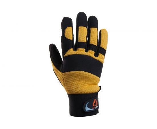 Перчатки антивибрационные Jeta Safety черно-желтые JAV01-VP-8/M – изображение 2