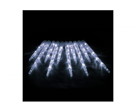 Электрогирлянда-конструктор VEGAS Сосульки 10 шт, 40 холодных LED ламп, прозрачный провод 55037 – изображение 3