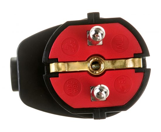 Угловая вилка AY-KA 16А 250В с заземлением, черный 7911200 – изображение 3