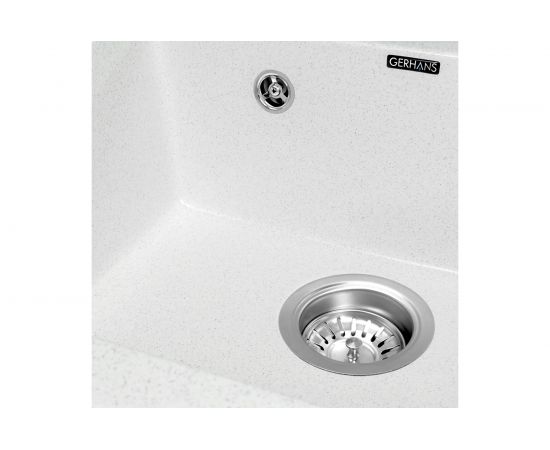 Кухонная мойка Gerhans A 11 18 БЕЛЫЙ /БЕЛАРУСЬ/ 510х505 мм А11-18 – изображение 3