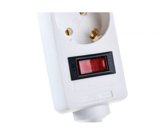 Сетевой фильтр ExeGate SP-5-5W 5евро с заземлением, 5м, выключатель с подсветкой, белый 221190 – изображение 3