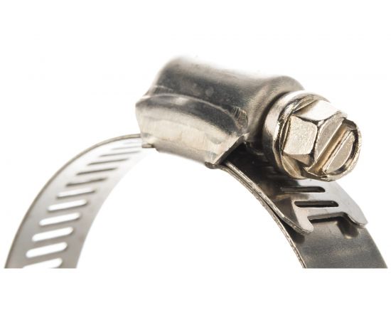 Хомуты Зубр ЭКСПЕРТ, нержавеющая сталь, просечная лента 12.7 мм, 40-64 мм, 4 шт 37815-040-64-4 – изображение 3