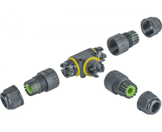 Коннектор Navigator 82 836 NTB-T02-3P-IP68 T-образный, 3PIN 82836 – изображение 3