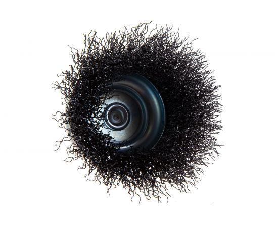 Стальная чашеобразная кордщетка для дрели 75 мм грубая AV Steel AV-840207 – изображение 3