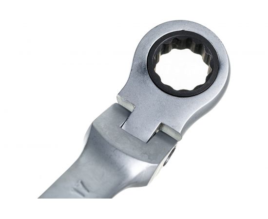 Гаечный комбинированный ключ с трещоткой КВАЛИТЕТ 17 мм ККТ-17Ш 6656139 – изображение 3