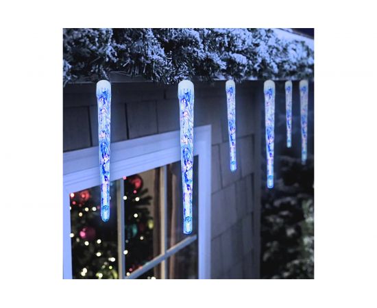 Электрогирлянда-конструктор VEGAS Сосульки 10 шт, 40 холодных LED ламп, прозрачный провод 55037 – изображение 4