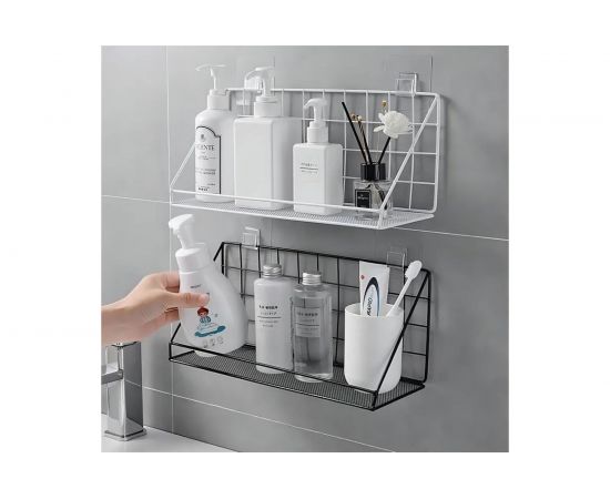 Полка для ванной ZDK Homium черный, 35x12x15 см shelf5black – изображение 4