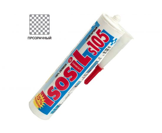 Силиконовый санитарный герметик для ванной и кухни ISOSIL S105 бесцветный, 280 мл 1050011 – изображение 4
