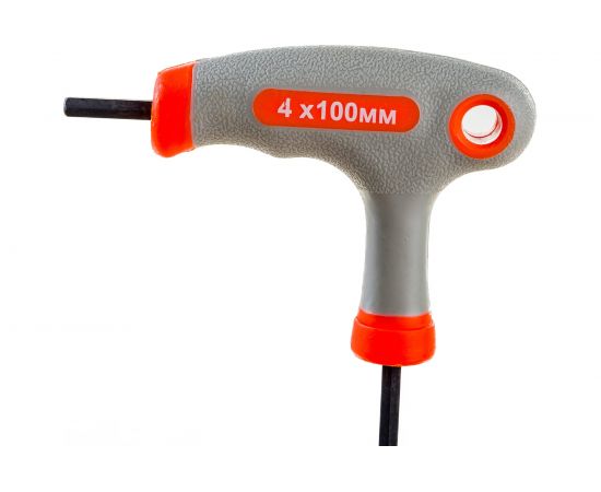 Шестигранный ключ Т-образный шар 4 мм Кратон INDUSTRIAL 2 19 03 006 – изображение 4