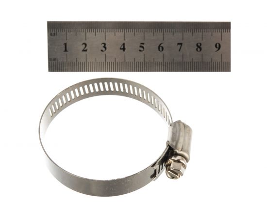 Хомуты Зубр ЭКСПЕРТ, нержавеющая сталь, просечная лента 12.7 мм, 40-64 мм, 4 шт 37815-040-64-4 – изображение 5