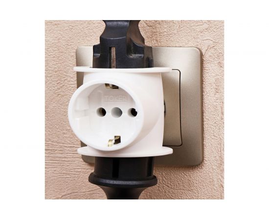 Электрический тройник REXANT одно гнездо с заземлением 16 А белый 11-1080 – изображение 5