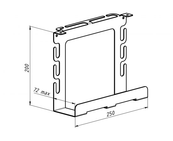 Держатель-органайзер для рабочего стола и сетевого фильтра EMBODIMENT черный EMB-CSP-B – изображение 5