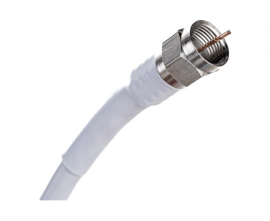 Коаксиальный кабель DORI RG-6 на F-разъёмах 10 м + переходник на TV 40897 – изображение 5