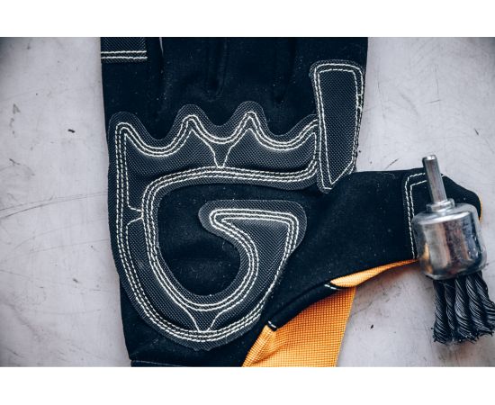 Перчатки антивибрационные Jeta Safety черно-желтые JAV01-VP-8/M – изображение 5