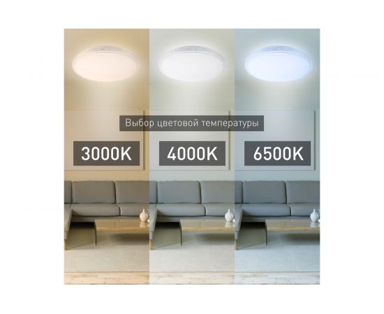 Светодиодный светильник ЭРА SPB-6 Brilliance R 70 70Вт 3000-6500К 5950 Лм с пультом ДУ 500x77 мм Б0036369 – изображение 5