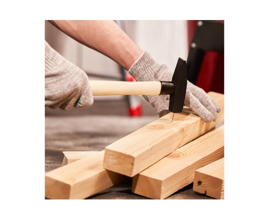 Слесарный молоток REXANT с деревянной рукояткой, 300 г 12-8103 – изображение 5