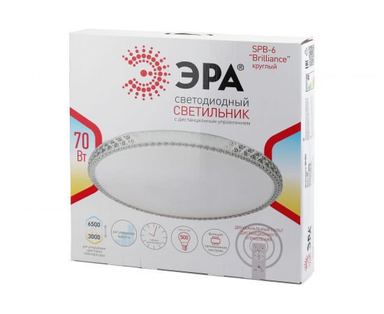 Светодиодный светильник ЭРА SPB-6 Brilliance R 70 70Вт 3000-6500К 5950 Лм с пультом ДУ 500x77 мм Б0036369 – изображение 6