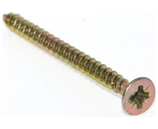 Универсальные шурупы ВИРТУОЗ 4,0х60 мм, потайная головка, желтый цинк 25 шт 02907 