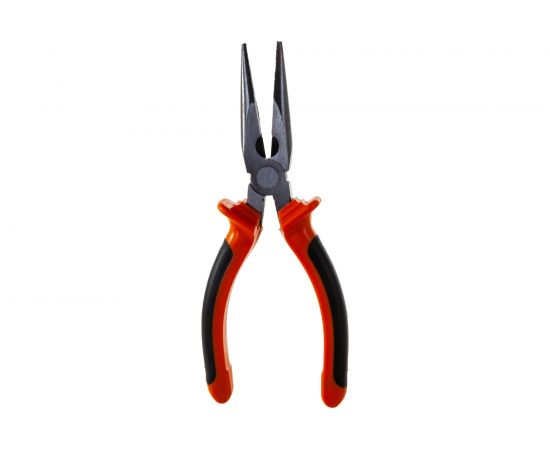 Длинногубцы SPARTA Comfort,180 мм, прямые шлифованные, двухкомпонентные рукоятки 17167 