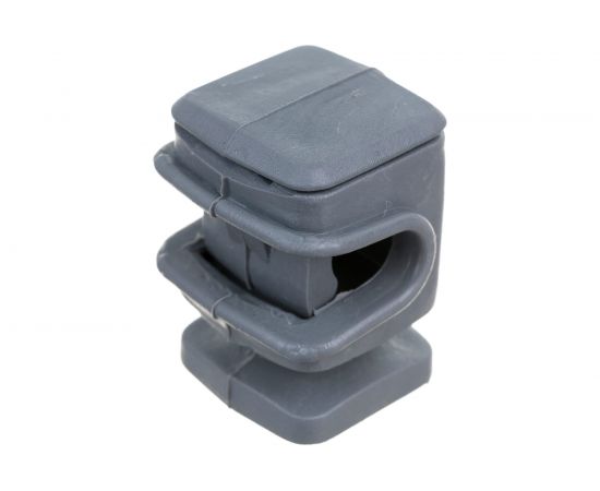 Держатель круглого проводника EZETEK 6-8мм серый, высота 16мм, пластик 91002 