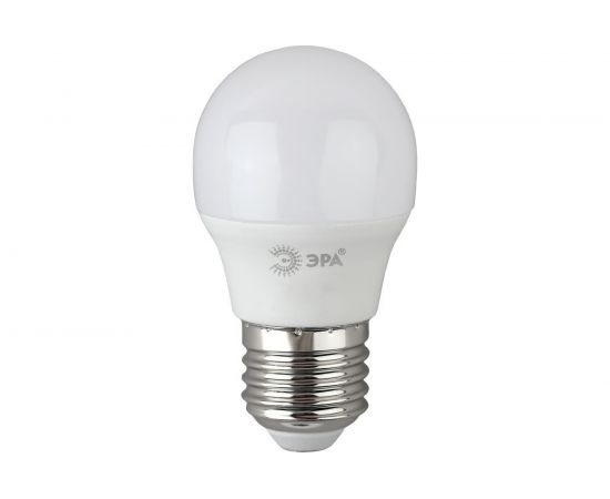 Светодиодная лампа ЭРА LED P45 6W 865 E27 R диод, шар, 6Вт, хол, Б0045357 