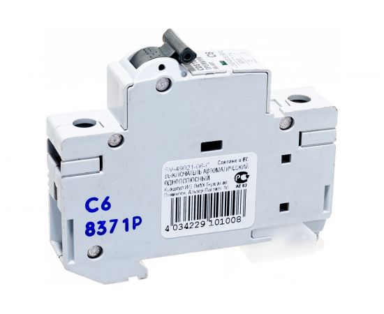 Автоматический выключатель СВЕТОЗАР ПРЕМИУМ 1-полюсный, 6 A, C, откл. сп. 6 кА, 230 / 400 В SV-49021-06-C 