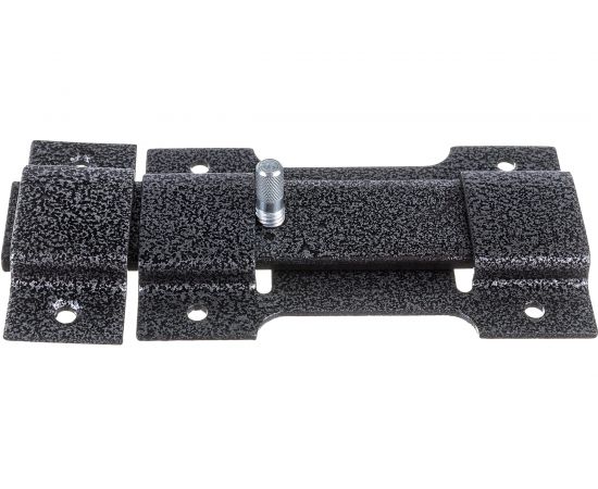 Накладной классический засов Делга (серебро; с плоским ригелем; 150 мм) Д805 