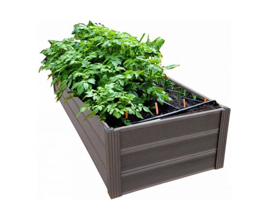 Грядка из ДПК УЛИЧНЫЕ ЛЕСТНИЦЫ Патио 3 44x200x100 см GRD-3-2010 
