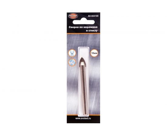 Сверло по керамике и стеклу 10 мм AV Steel AV-804100 