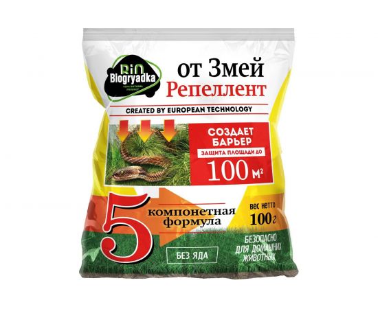 Средство от змей Biogryadka репеллент, 100 г 4627096420022 