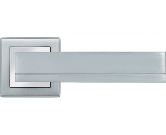 Ручка дверная Rucetti RAP 22-S SC/CP, цвет - мат.хром/хром 9013299 – изображение 2