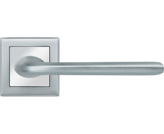 Ручка дверная Rucetti RAP 25-S SC/CP, цвет - мат.хром/хром 9013304 – изображение 2