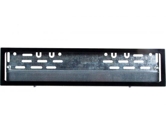 Металлическая рамка номерного знака, с металлическим адаптером в сборе, черная DolleX SPL-23 – изображение 2