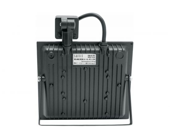 Светодиодный прожектор с встроенным датчиком 2835SMD 30W 6400K AC220V/50Hz IP65, черный в компактном корпусе SAFFIT SFL80-30 29523 – изображение 2