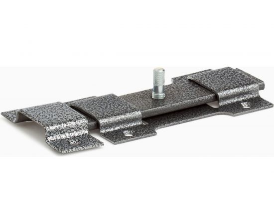 Накладной классический засов Делга (серебро; с плоским ригелем; 150 мм) Д805 – изображение 2