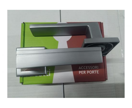 Ручка дверная Rucetti RAP 22-S SC/CP, цвет - мат.хром/хром 9013299 – изображение 3