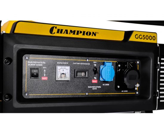 Генератор Champion 5/5,5кВт OHV лс 25л кг л/ч GG5000 – изображение 3